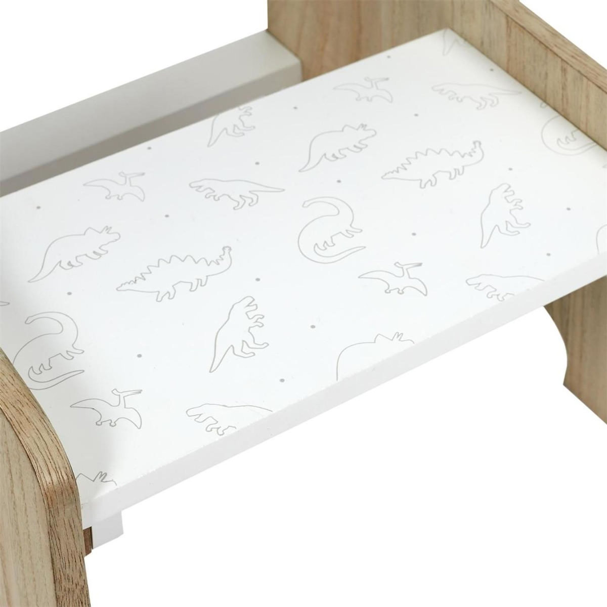 Paris Prix Marchepied pour Enfant  Garçon  33cm Gris & Blanc