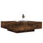 Voir la diapositive 4 : VIDAXL Table basse chene fume 100x100x31 cm bois d'ingenierie