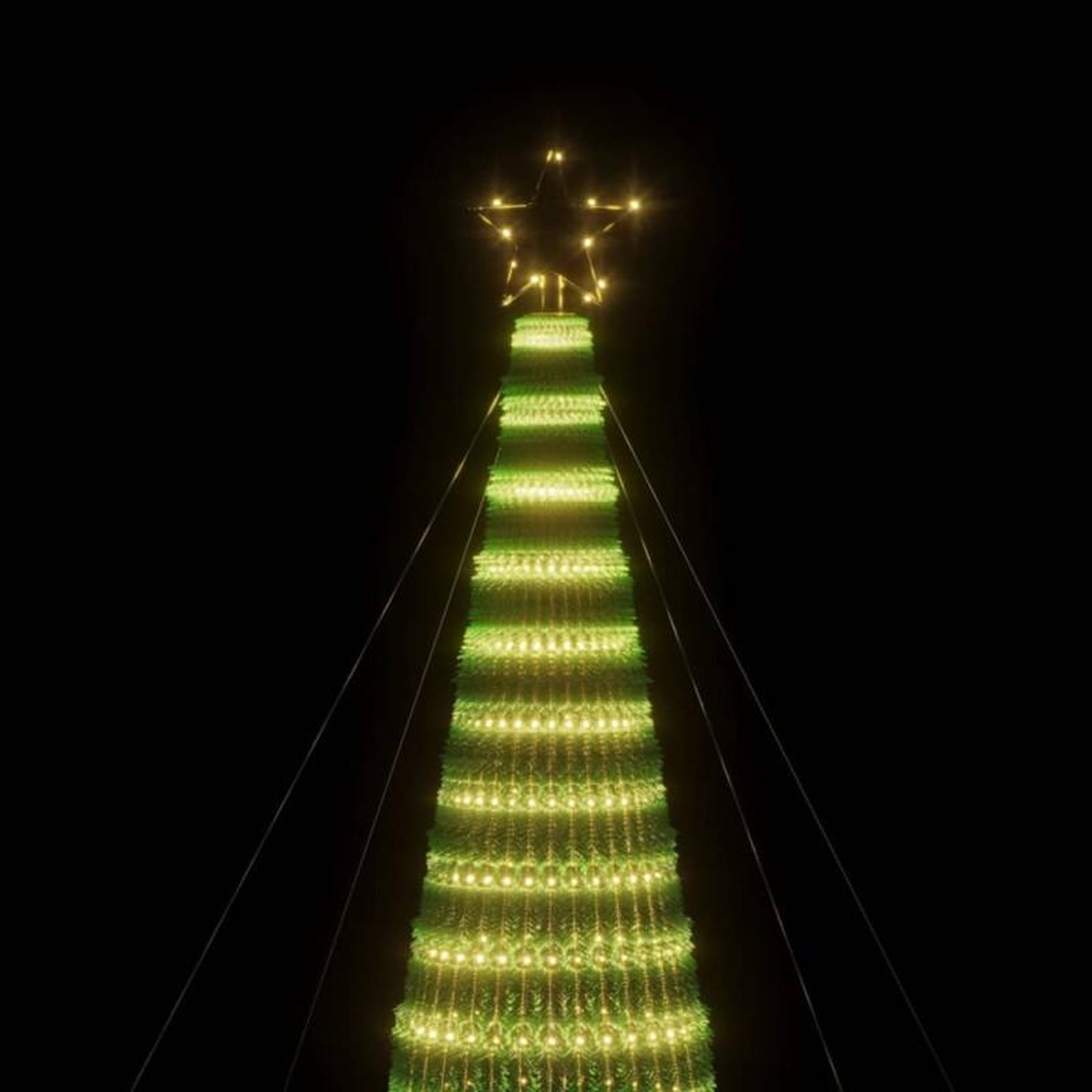 Voir la diapositive 6 : VIDAXL Sapin de Noël à LED 1544 LED blanc chaud 500 cm