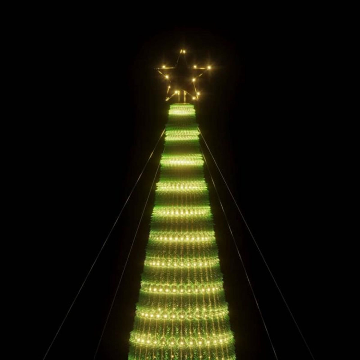 VIDAXL Sapin de Noël à LED 1544 LED blanc chaud 500 cm