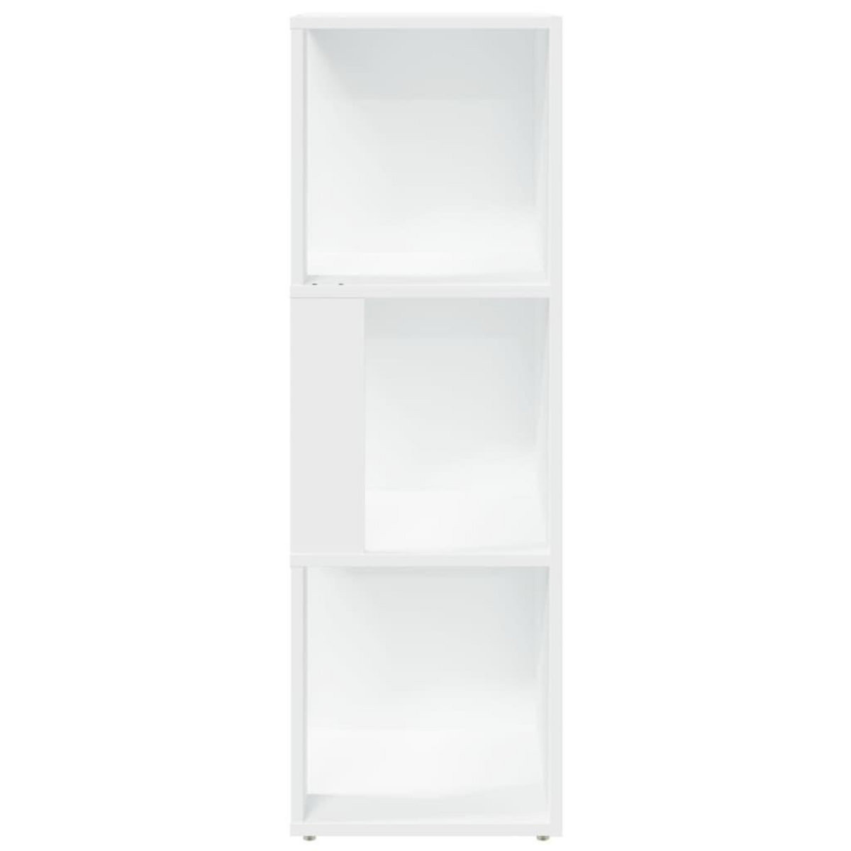 VIDAXL Armoire d'angle Blanc 33x33x100 cm Bois d'ingenierie