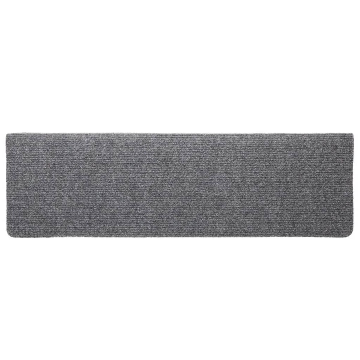 VIDAXL Tapis de marches d'escalier 10 pcs Gris 65x21x4 cm Aiguillete
