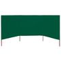 Voir la diapositive 3 : VIDAXL Paravent 3 panneaux Tissu 400 x 160 cm Vert