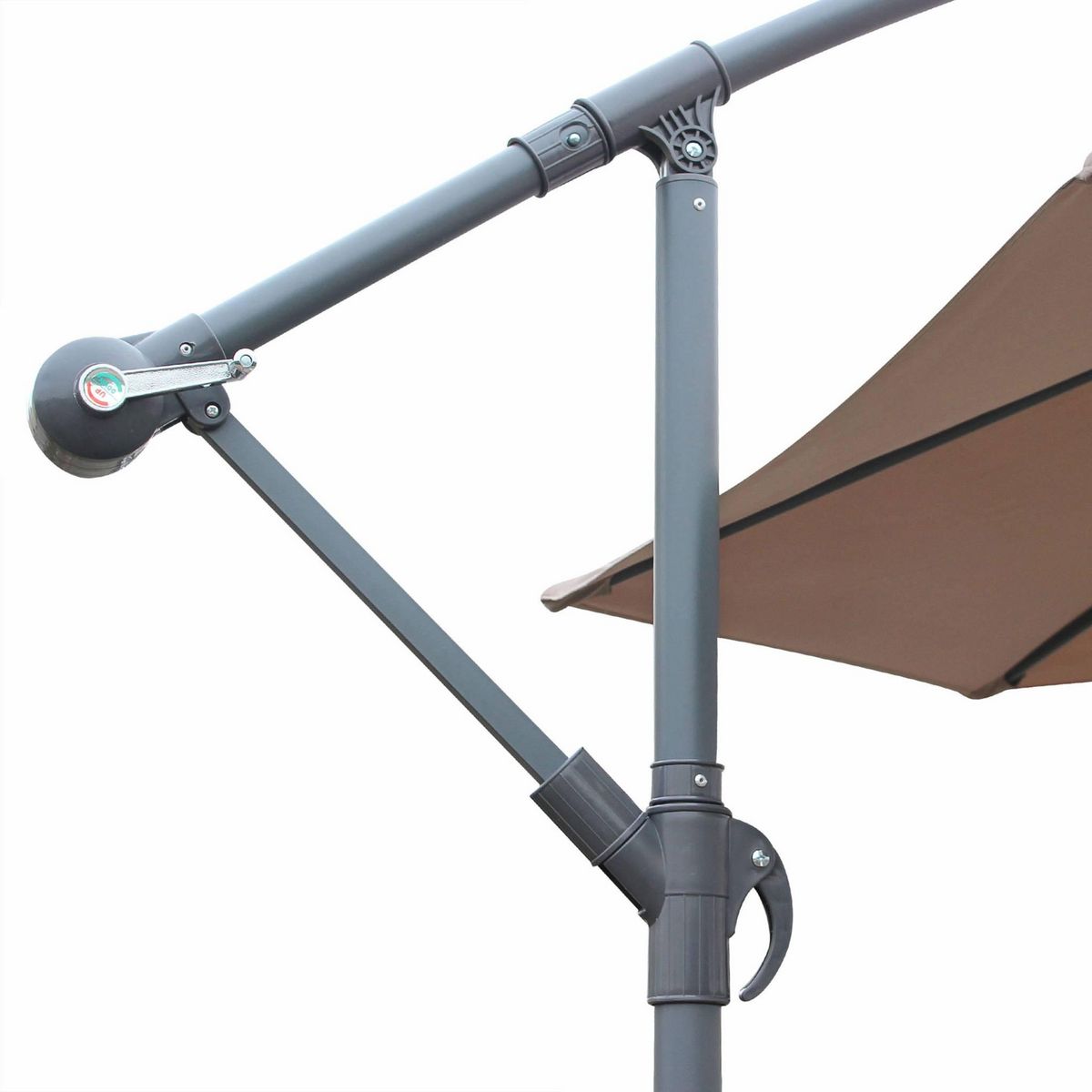 SWEEEK Parasol déporté rond Hardelot diamètre 300cm excentré  8 baleines