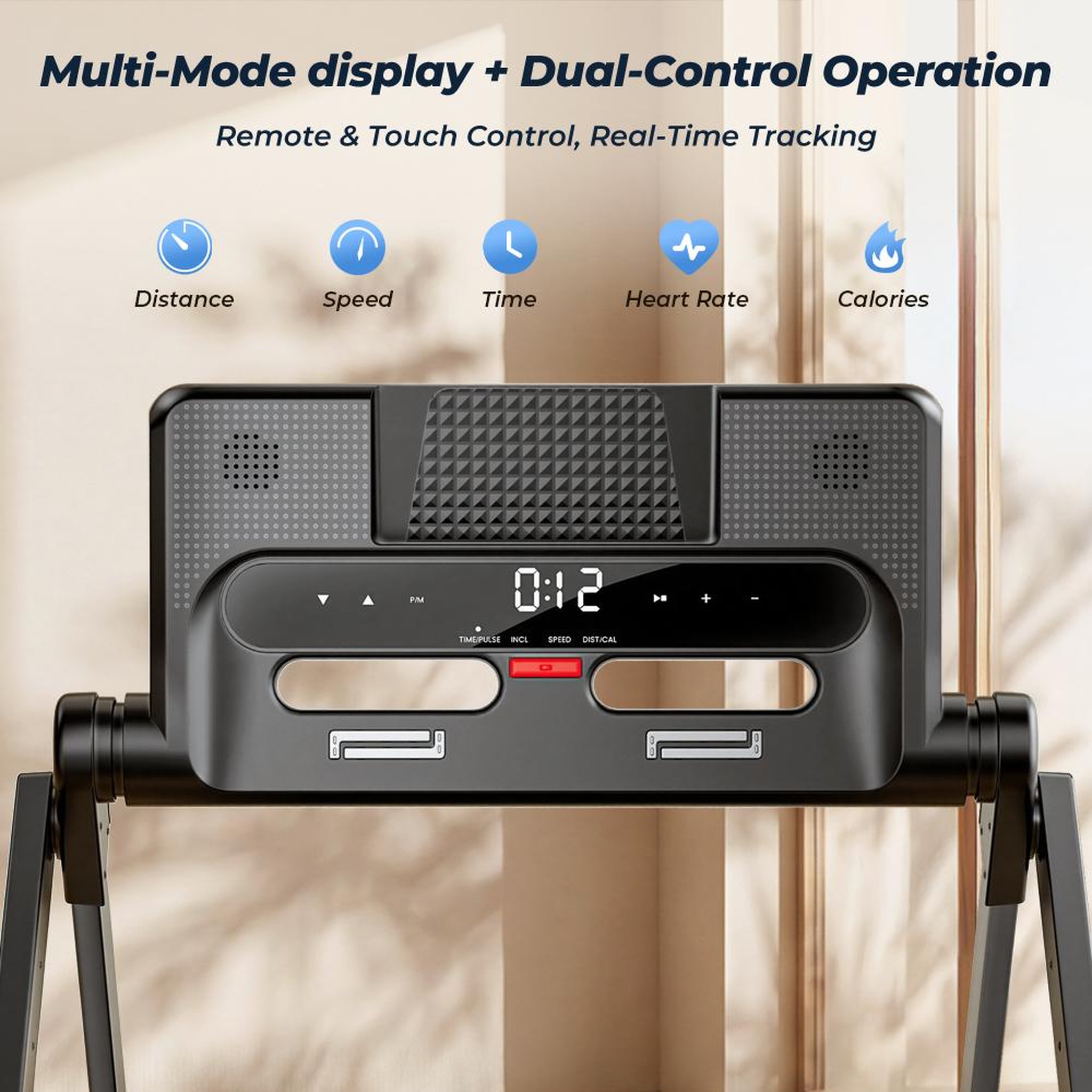 Voir la diapositive 6 : FORMILL Tapis de course pliable ft-54, 3 cv, 14 km/h, inclinaison 15°, application bluetooth et audio