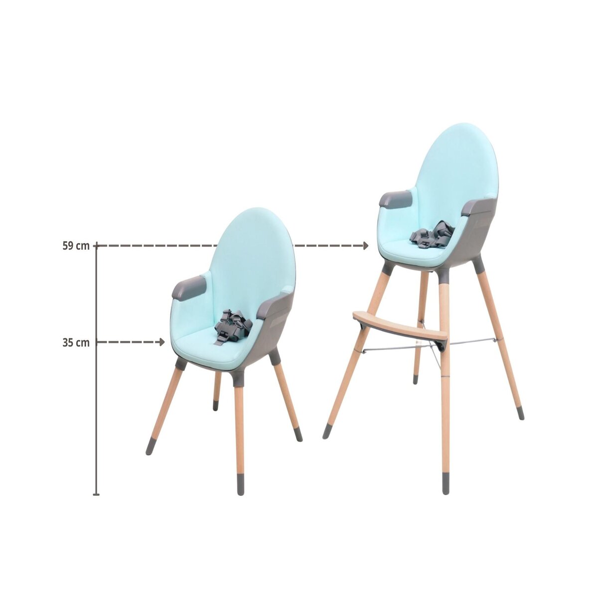 AT4 Chaise haute bébé évolutive ESSENTIEL