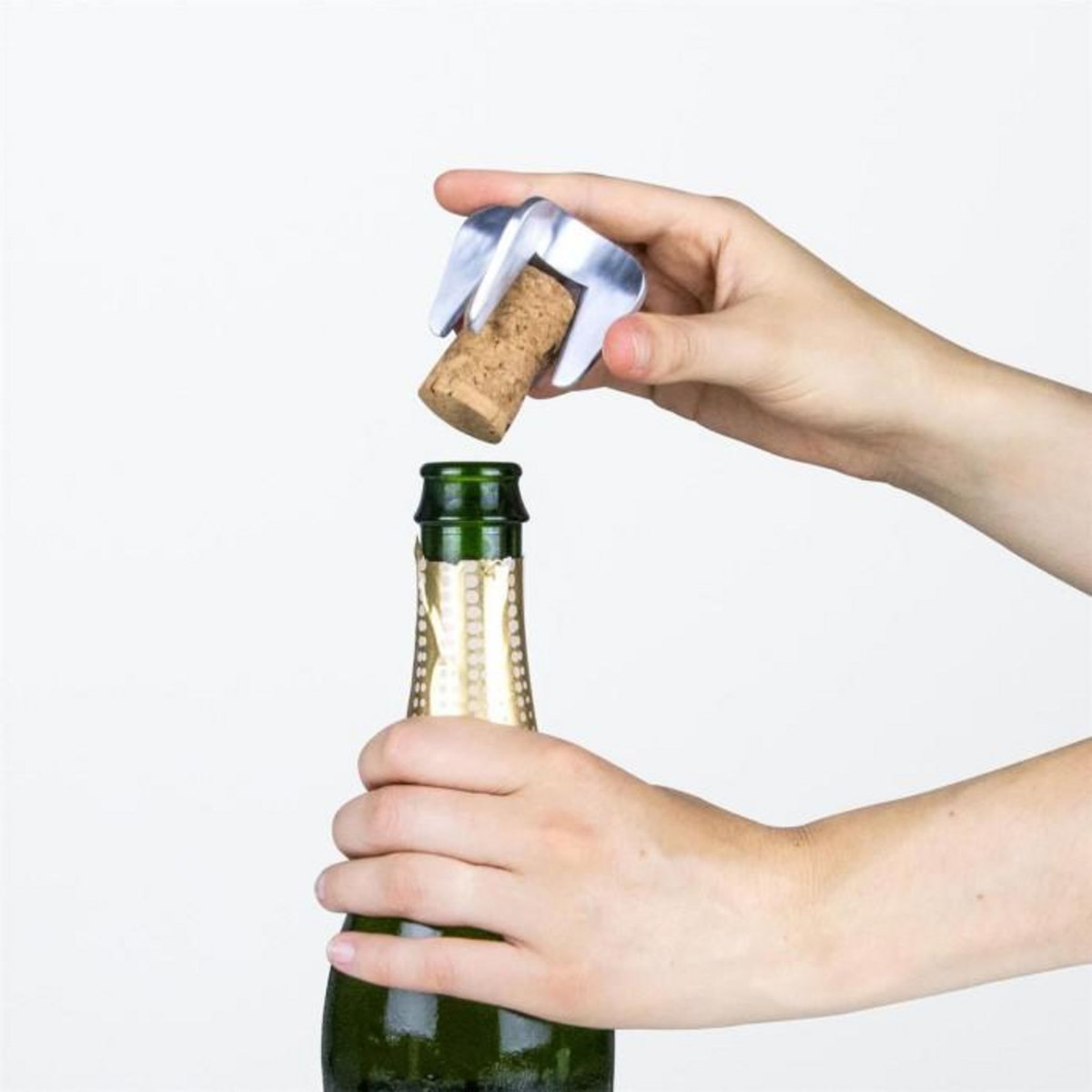 Paris Prix Tire-Bouchon en Métal  Vin Pétillant  6cm Argent