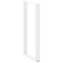 Voir la diapositive 4 : VIDAXL Pieds de table basse forme de U 2pcs blanc 60x(110-111)cm acier