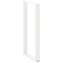 Voir la diapositive 4 : VIDAXL Pieds de table basse forme de U 2pcs blanc 60x(110-111)cm acier