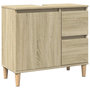 Voir la diapositive 2 : VIDAXL Armoire salle de bain chene sonoma 65x33x60 cm