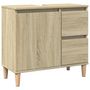 Voir la diapositive 2 : VIDAXL Armoire salle de bain chene sonoma 65x33x60 cm