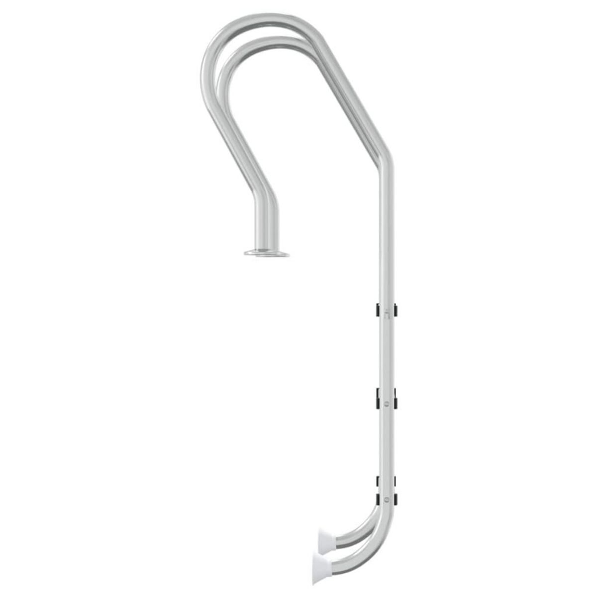 VIDAXL Echelle de piscine 54x38x158 cm acier inoxydable 304