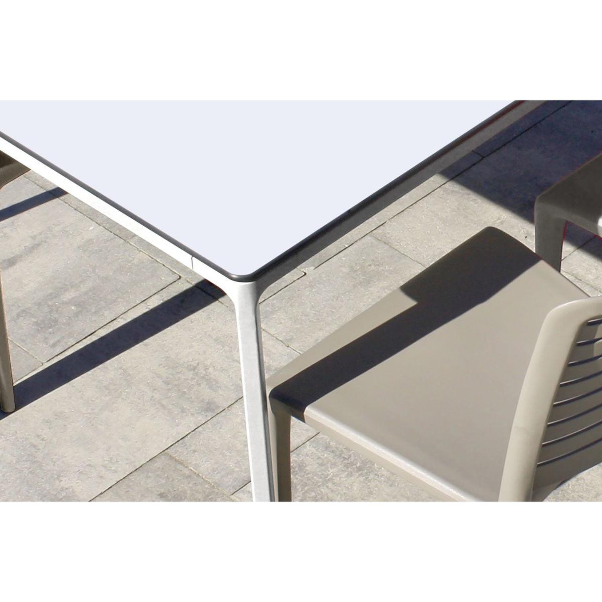 Voir la diapositive 2 : DCB GARDEN Table de Jardin 8 Places  Meet  200cm Blanc