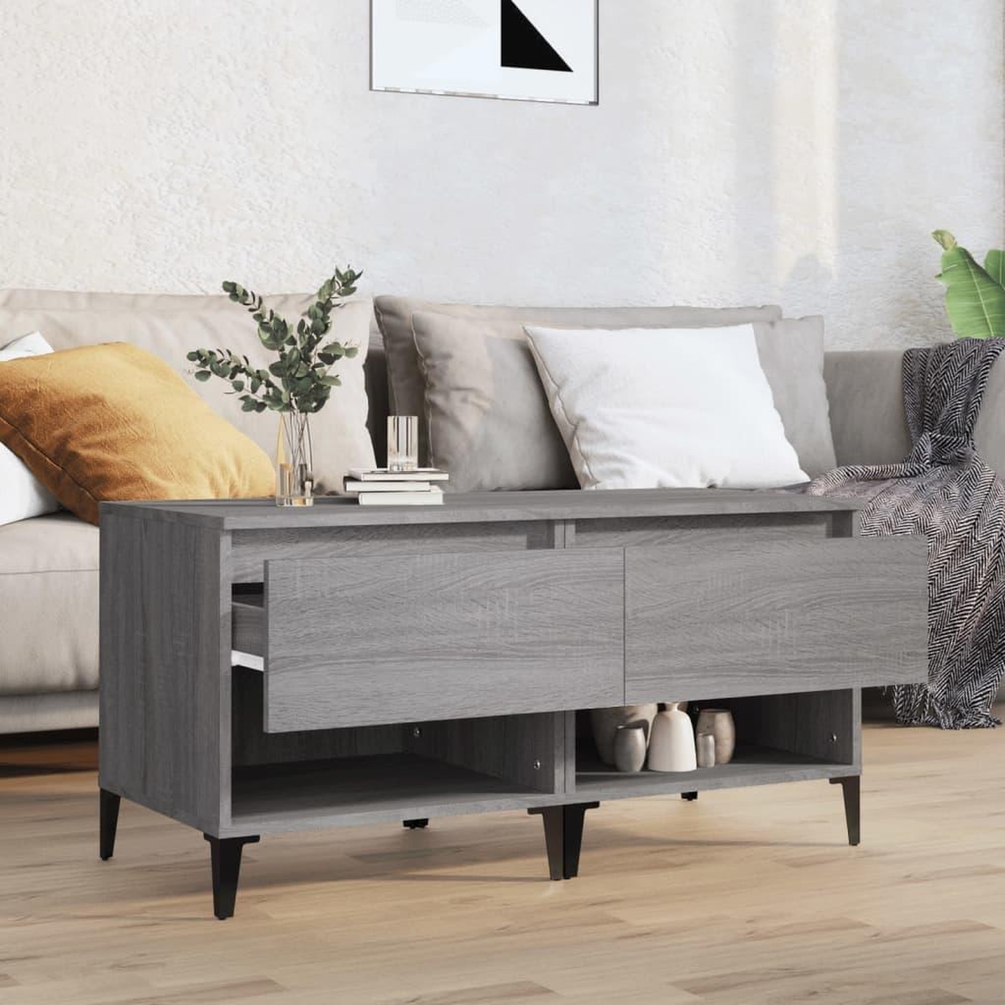 Voir la diapositive 3 : VIDAXL Tables d'appoint 2 pcs Sonoma gris 50x46x50 cm Bois ingenierie