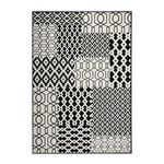 Paris Prix Tapis Tissé Géométrique à Poils Courts  Lina  Noir. Coloris disponibles : Noir