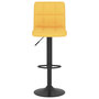 Voir la diapositive 3 : VIDAXL Tabouret de bar Jaune moutarde Tissu
