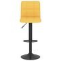 Voir la diapositive 3 : VIDAXL Tabouret de bar Jaune moutarde Tissu