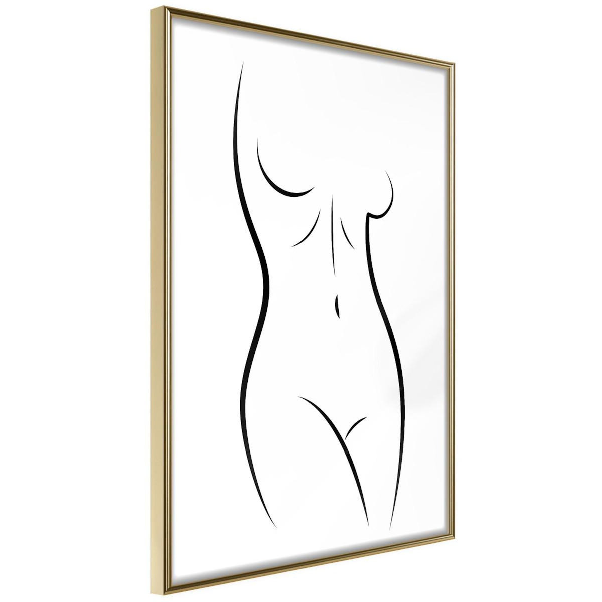 Paris Prix Affiche Murale Encadrée  Minimalist Nude