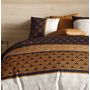 Voir la diapositive 2 : ATELIER DU COTON Parure housse de couette 100% coton 57fils toffee