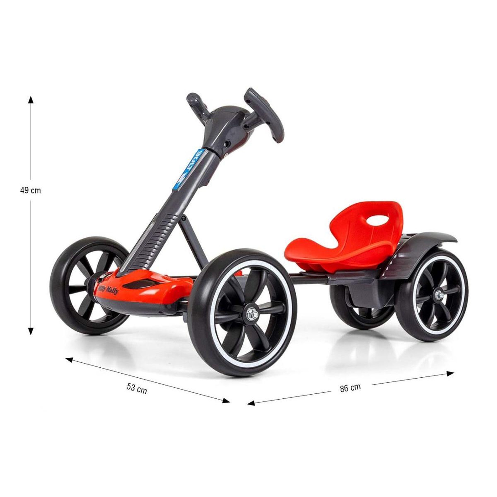 Voir la diapositive 4 : MILLY MALLY Kart électrique Bolt Rouge