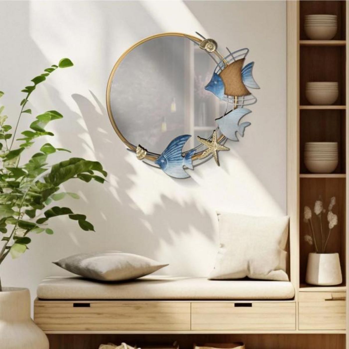 Paris Prix Miroir Mural Déco  Marine  68cm Multicolore