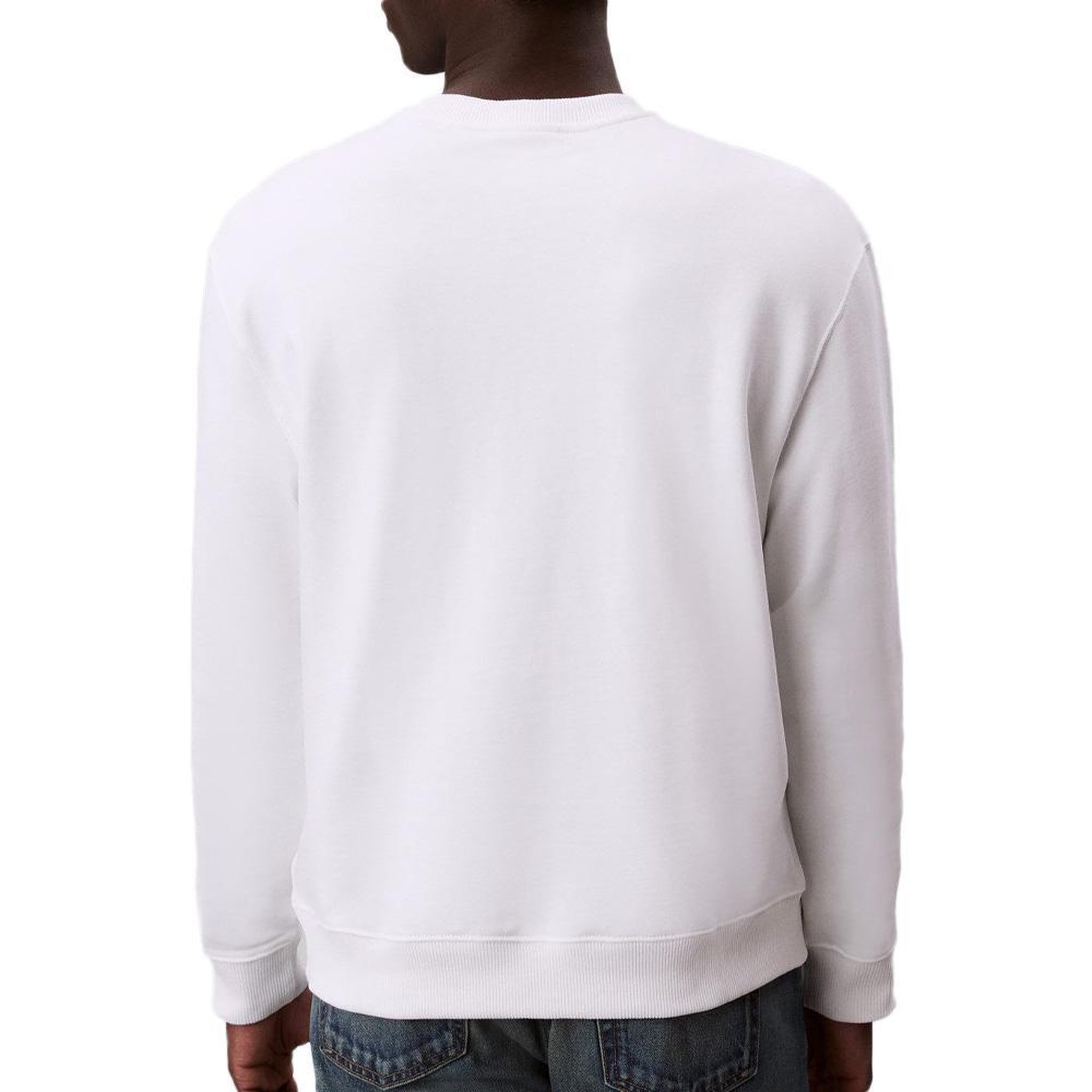 Voir la diapositive 2 : CALVIN KLEIN JEANS Sweat Blanc Homme Calvin Klein Jeans Terry