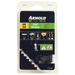 ARNOLD Chaîne de tronçonneuse 3/8 , 1,3 mm - 54 maillons d'entraineurs - gouges demi-rondes