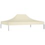 Voir la diapositive 3 : VIDAXL Toit de tente de reception 4x3 m Creme 270 g/m^2