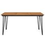 Voir la diapositive 3 : VIDAXL Table de jardin avec pieds epingle a cheveux 160x80x75 acacia