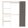Voir la diapositive 5 : Kit dressing extensible CARGO,1 tiroir, L114-168xH187cm+ rideau