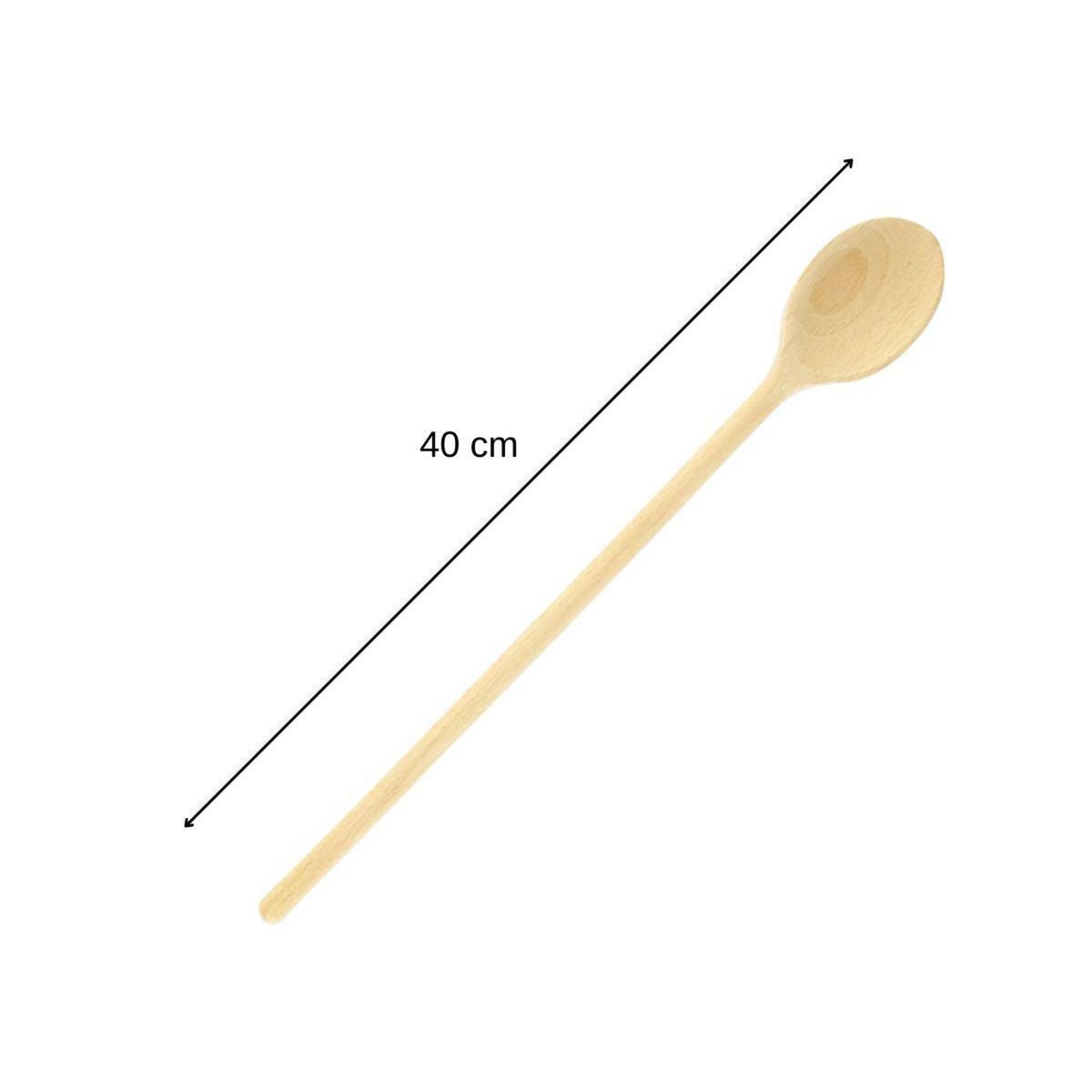 Fackelmann Ensemble de 2 Cuillères de cuisine en bois 40 cm Fackelmann Wood Edition