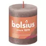 BOLSIUS Bolsius Bougies pilier rustiques Shine 4 pcs 80x68 mm Taupe rustique