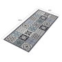 Voir la diapositive 4 : ID MARKET Tapis en vinyle effet carreaux de ciment noir et blanc 66 x 160 cm