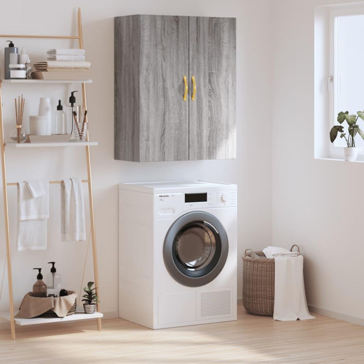 VIDAXL Armoire murale sonoma gris 69,5x34x90 cm