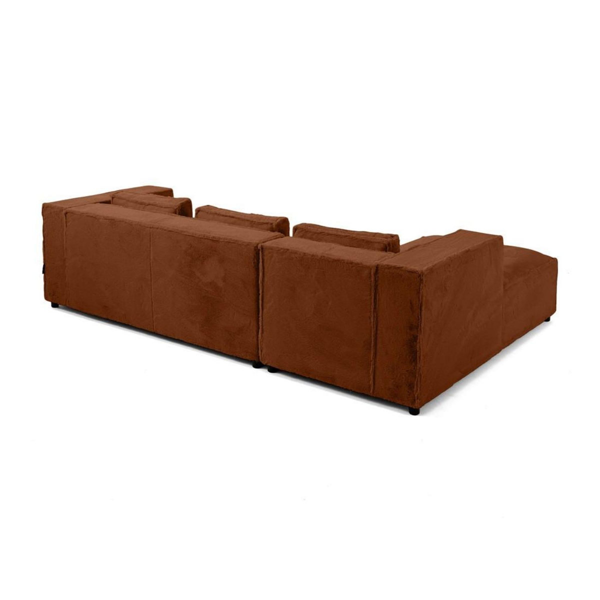 LISA DESIGN Stella - canapé d'angle gauche - 4 places - en fausse fourrure