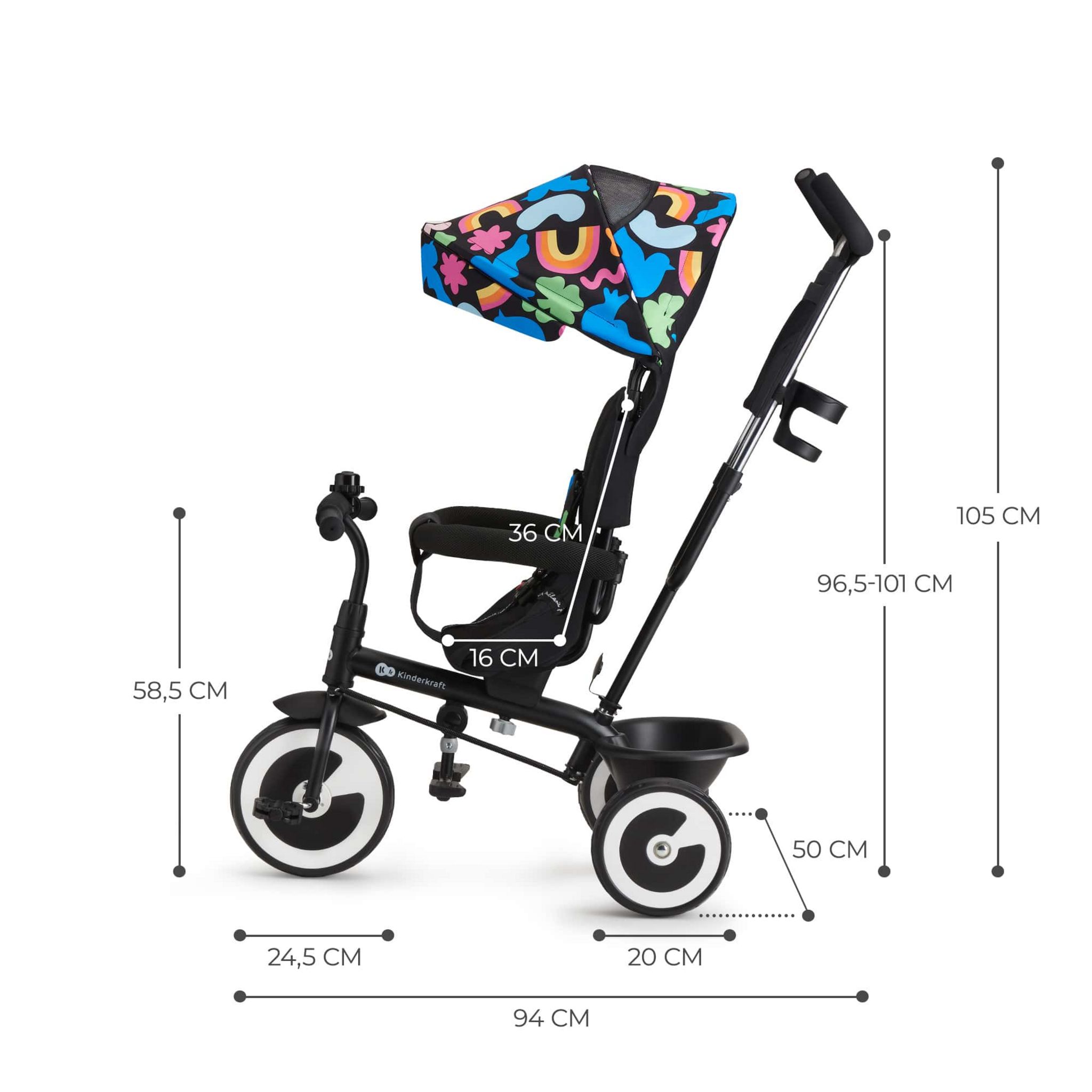 KINDERKRAFT Tricycle Aston bébé