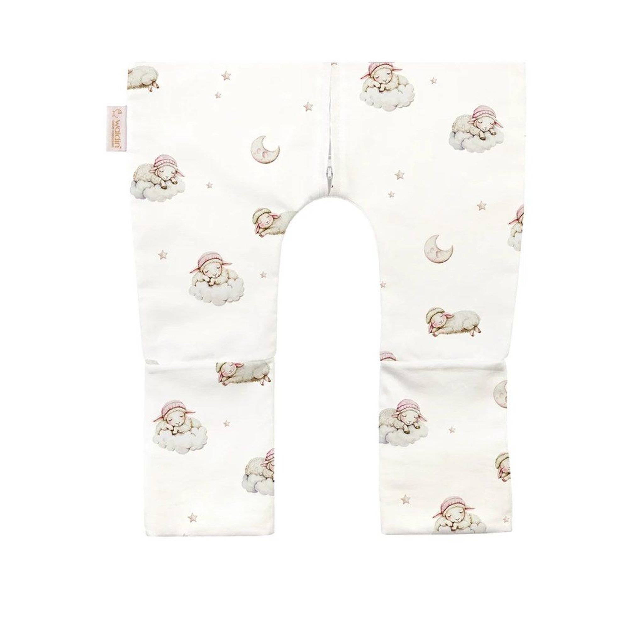 WALDIN Gigoteuse à jambes en coton - taille S (1-2 ans) - motif berceuse, blanc
