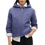 SUPERDRY Sweat Zippé  Femme Superdry Borg. Coloris disponibles : Bleu