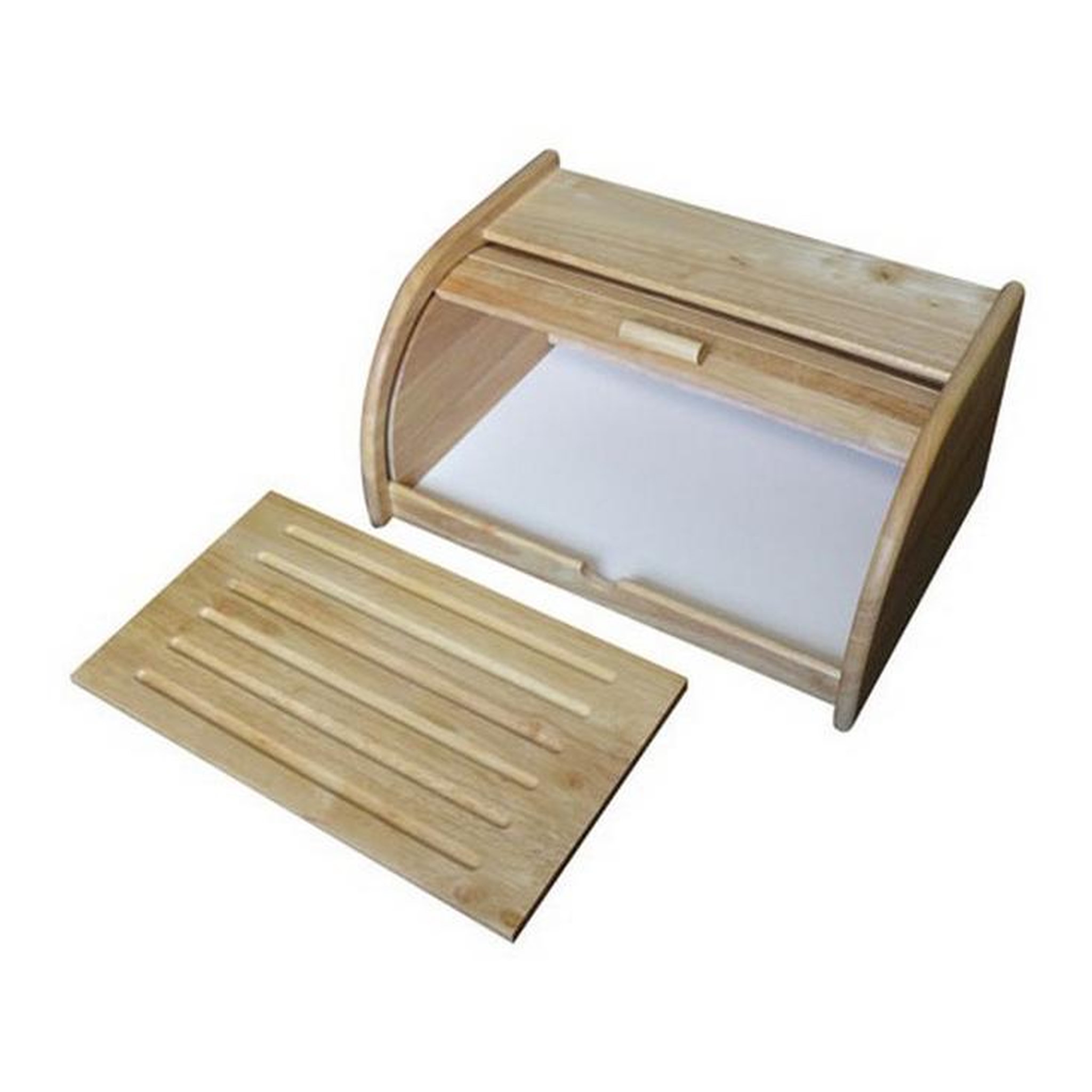 Metaltex Boîte à pain 40cm + planche hévéa - 9043510080