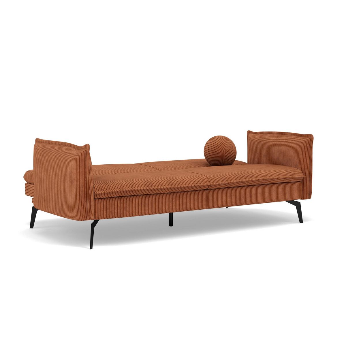 BEST MOBILIER Lexie - canapé convertible clic-clac 2 places en velours côtelé