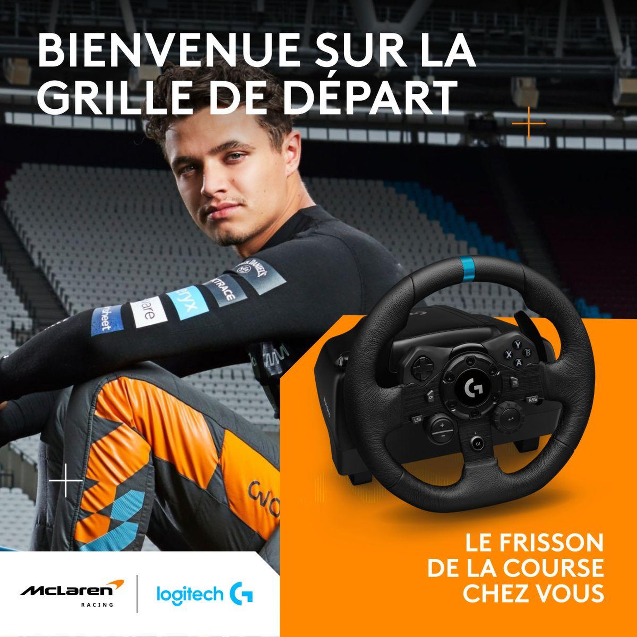 Voir la diapositive 2 : Logitech Volant + Pédalier G923 Racing Wheel and Pedals