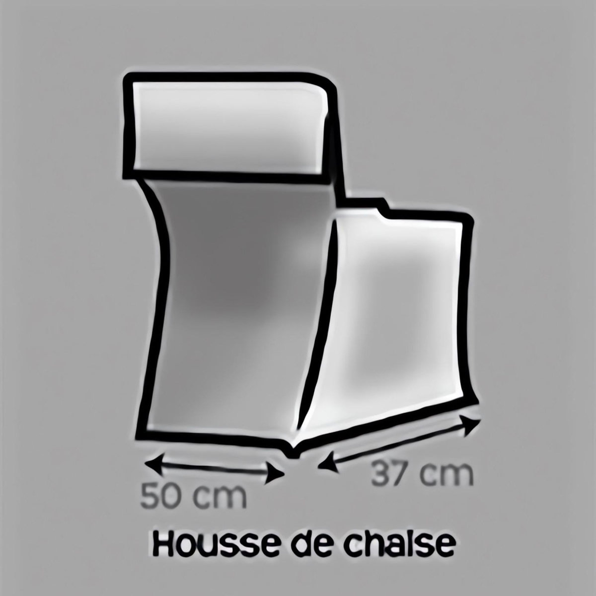 SOLEIL D'OCRE Housse de chaise en coton PANAMA, par Soleil d'ocre