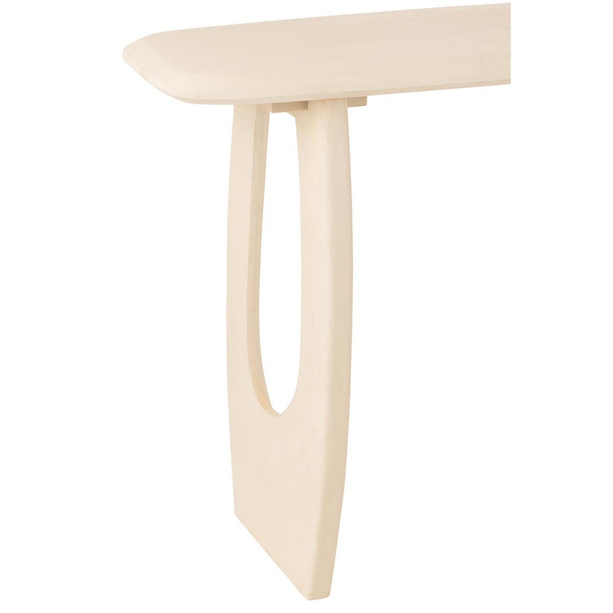 Voir la diapositive 5 : J-LINE Console design en bois  cave  120cm beige