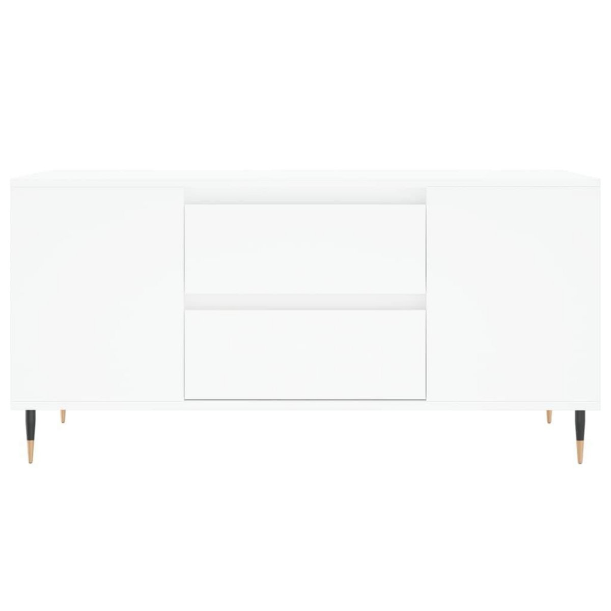 VIDAXL Table basse blanc 102x44,5x50 cm bois d'ingenierie