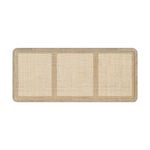 Rendez vous déco Tête de lit à suspendre en bois et cannage 140 cm - Khao. Coloris disponibles : Marron