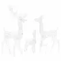 VIDAXL Famille de rennes de decoration Acrylique 300 LED colore
