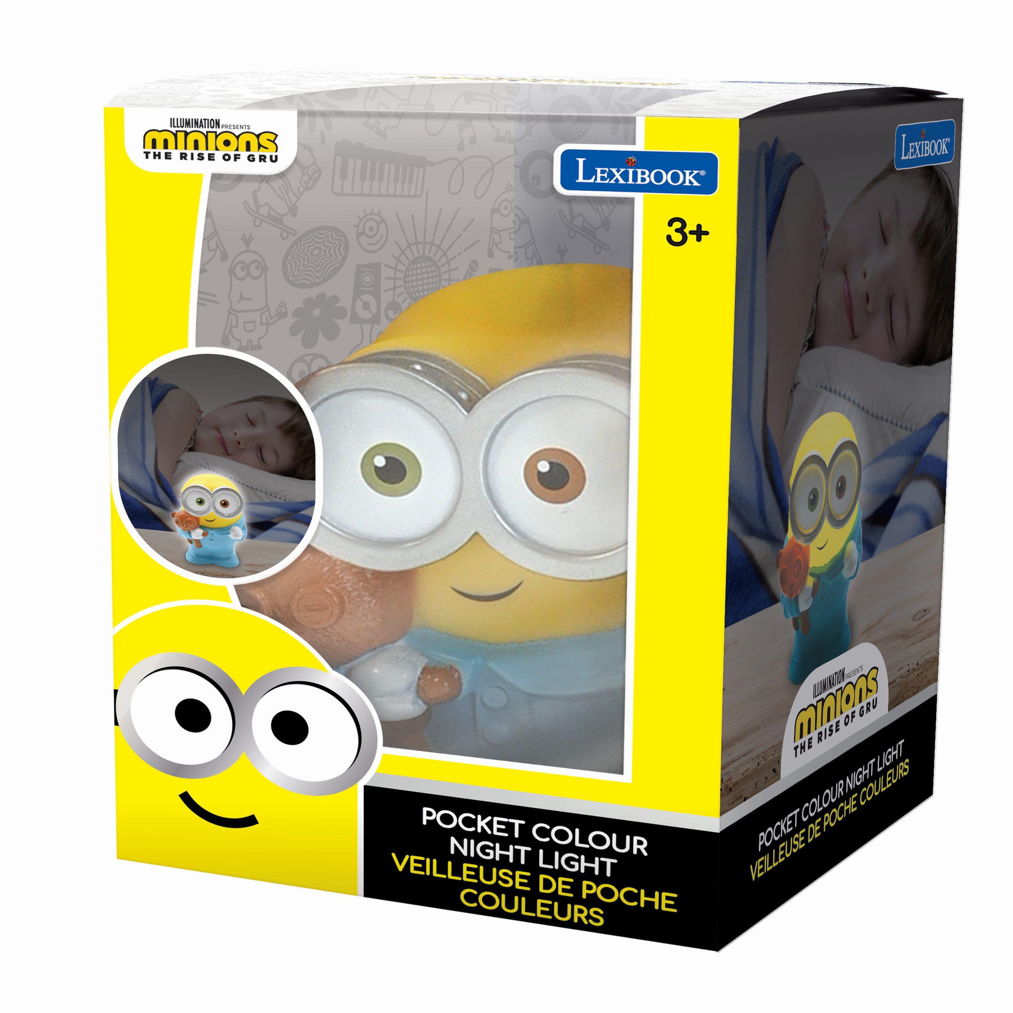 Voir la diapositive 5 : Lexibook Veilleuse Les minions en 3D avec variation de couleurs
