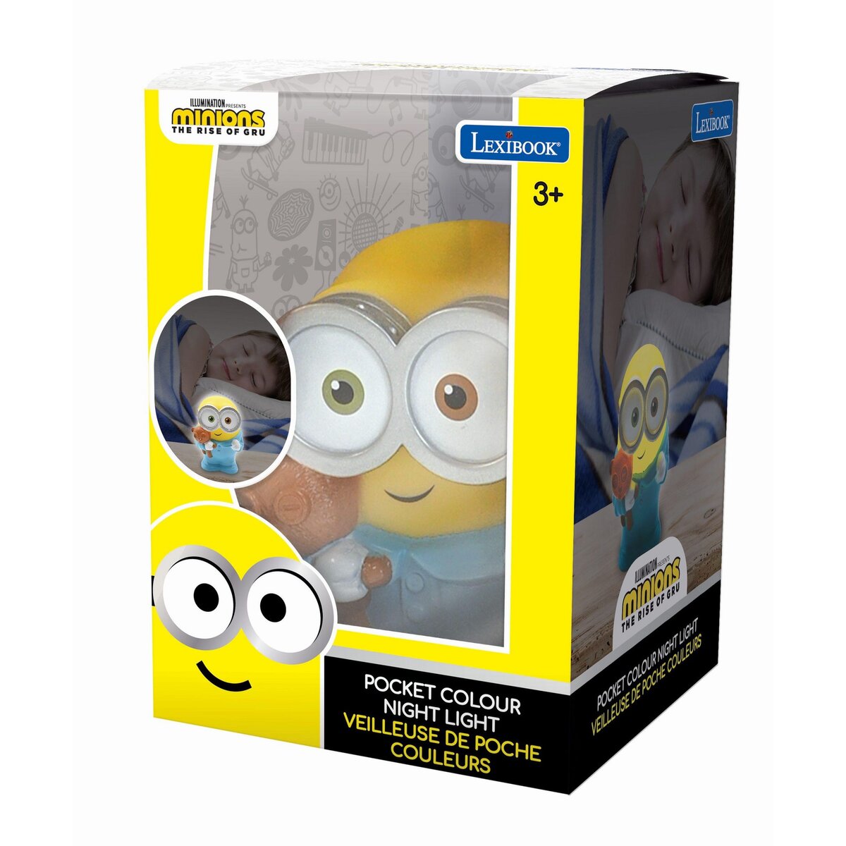 Lexibook Veilleuse en 3D avec variation de couleurs design Minions Approx. 13cm