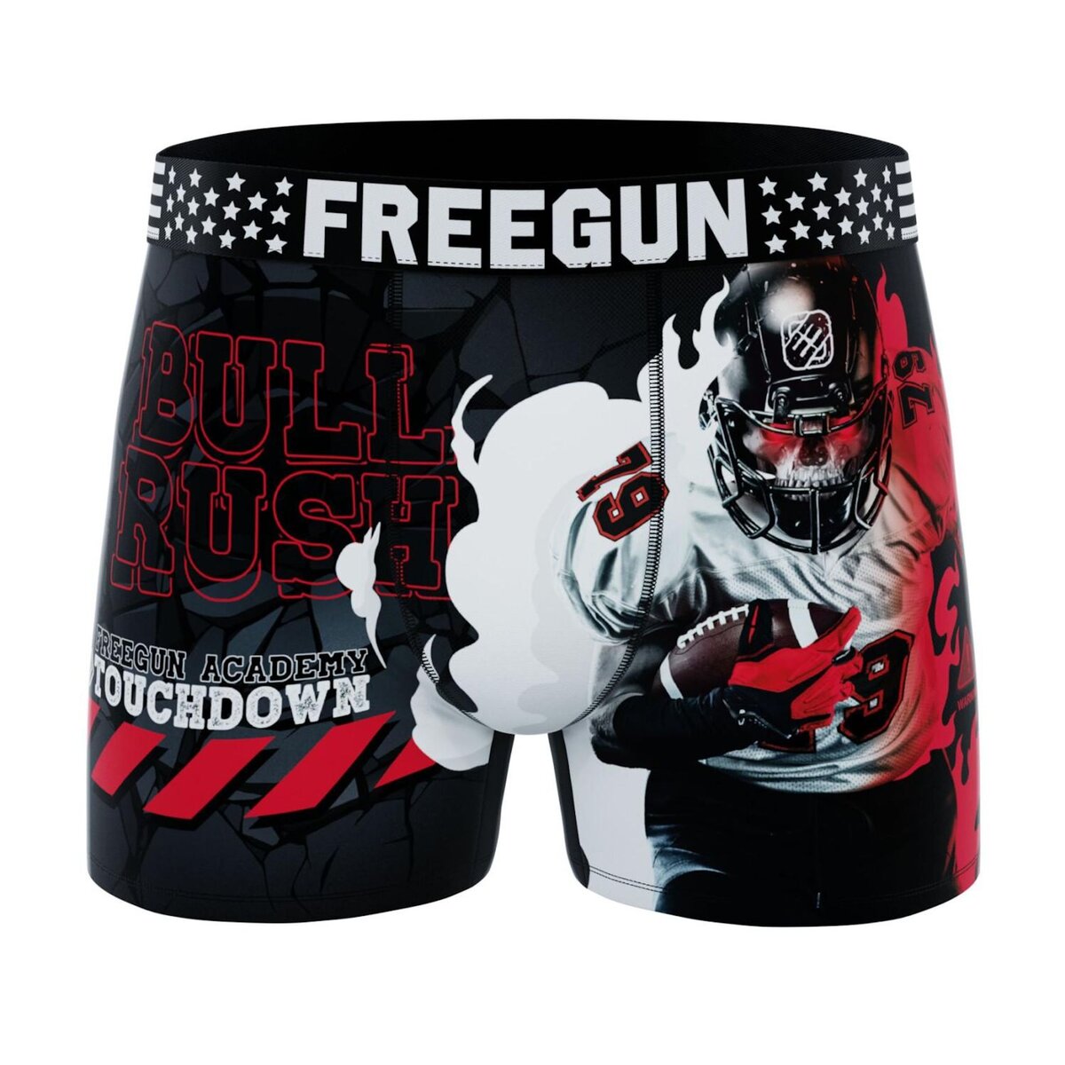 FREEGUN Lot de 4 boxers enfant US Sports