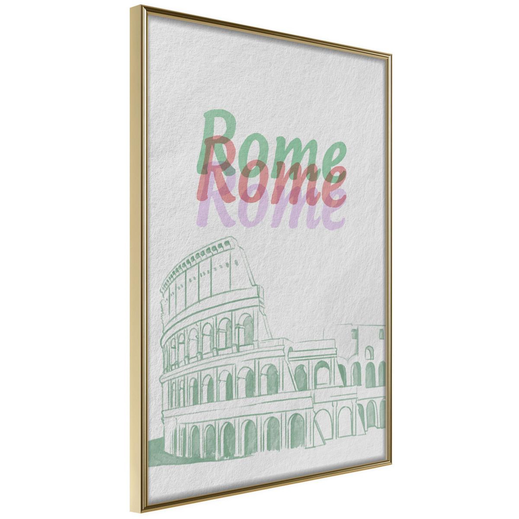 Voir la diapositive 1 : Paris Prix Affiche murale encadrée  pastel rome